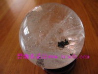 天然绿幽灵水晶球