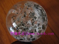 天然绿幽灵水晶球
