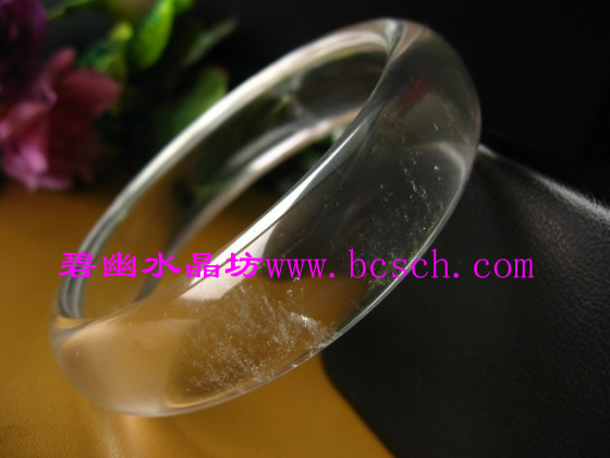 天然白水晶手镯