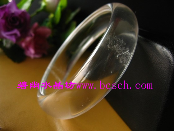 天然白水晶手镯