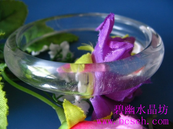 天然白水晶手镯 
