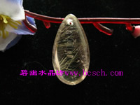 金丝晶吊坠