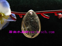金丝晶吊坠