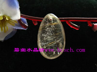 金丝晶吊坠