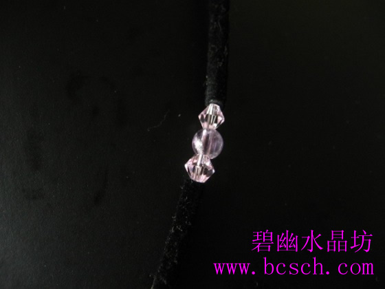 天然白水晶方格时尚项链